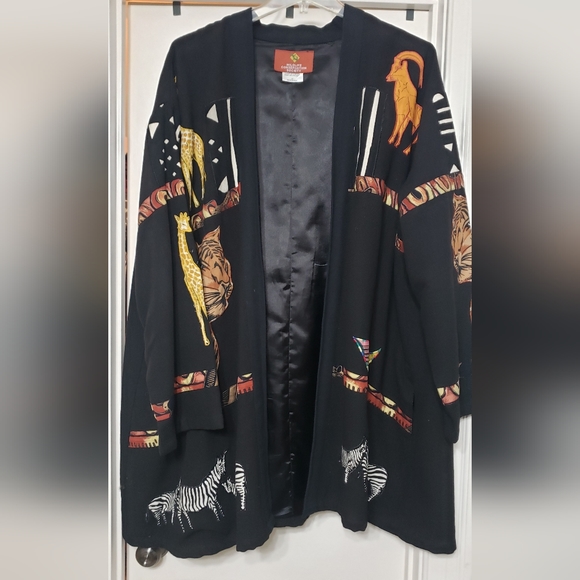 Fully Lined Cotton Trapeze Jacket - Black - 2x (Runs Large) - Picture 2 of 8